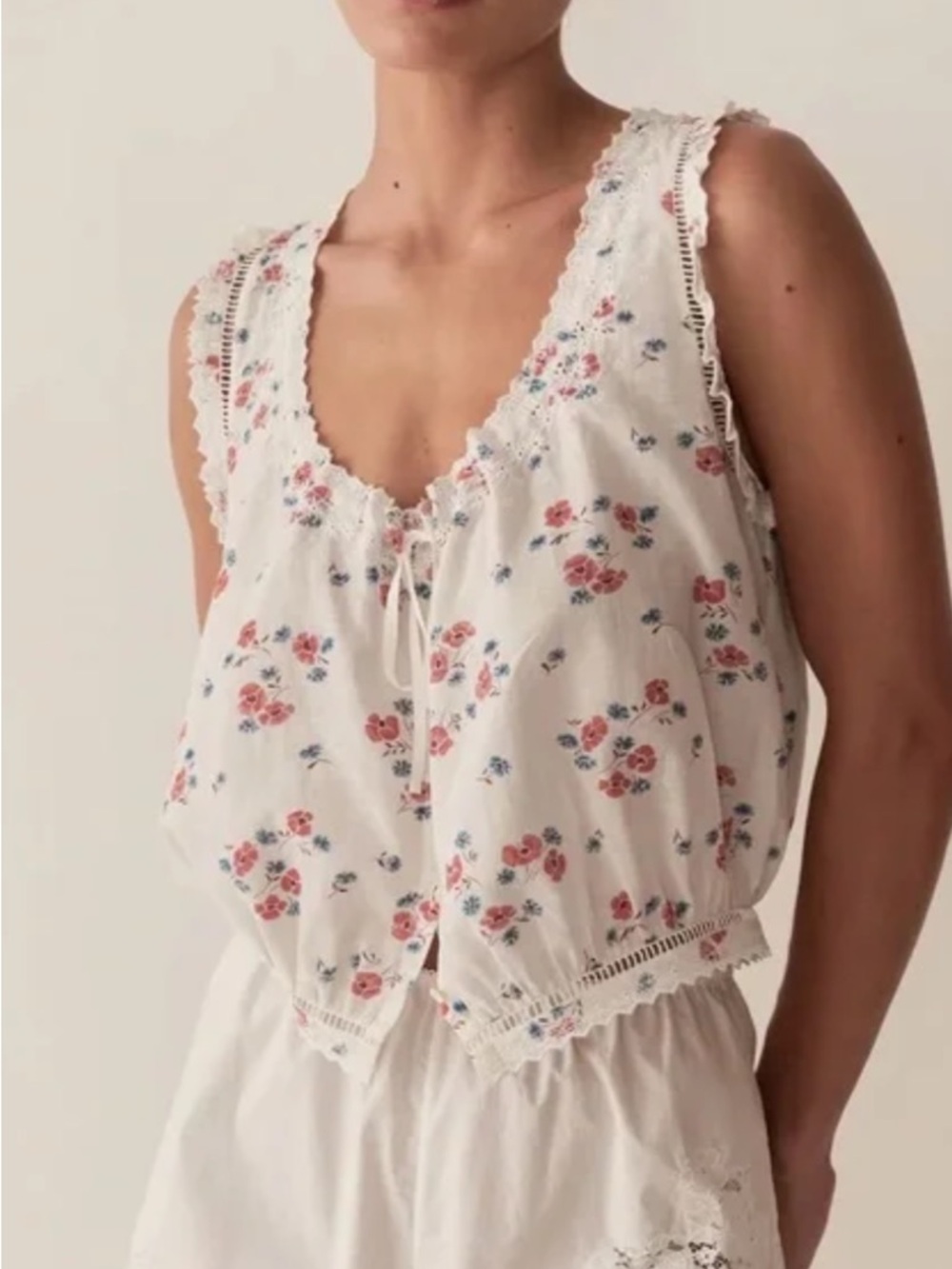 Doen Poppy Field Traveler Top / L NWT